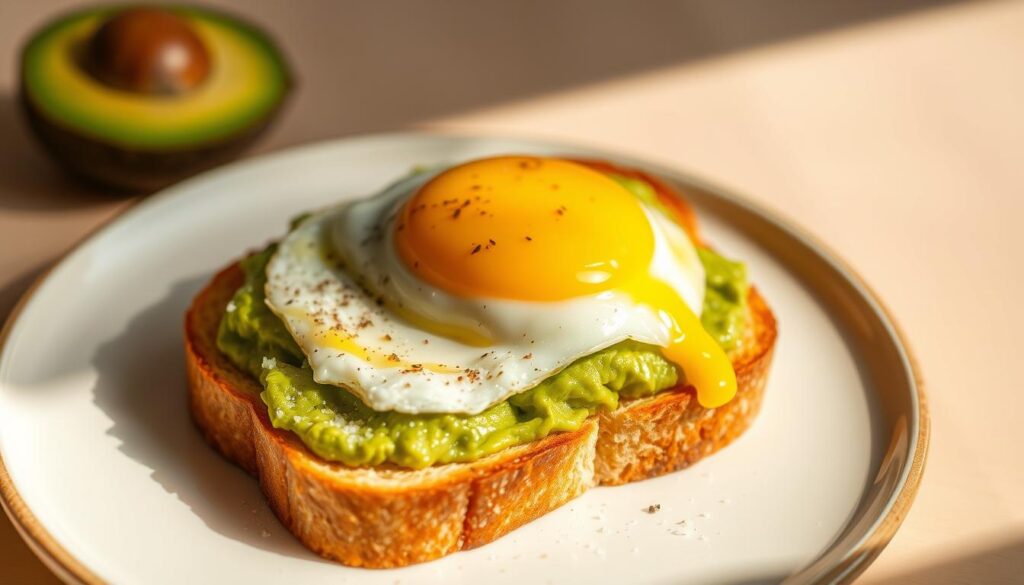 avocado toast and egg